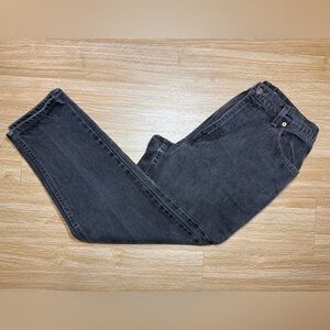 Vintage Y2K Levi’s 550 Black Jeans Women’s 12 Petite Made in USA Relaxed Tapered